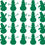 Thumbnail: 20 x Vinyl Snowman Shaped Stickers