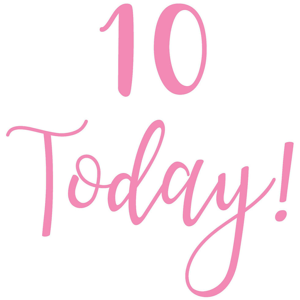 Thumbnail: 10 Today! Birthday Vinyl Sticker