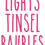 Thumbnail: Lights, Tinsel, Baubles - set of 3 x Stickers for Storage, Organisation