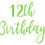 Thumbnail: 12th Birthday Vinyl Sticker