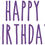 Thumbnail: Happy Birthday Vinyl Glass Sticker