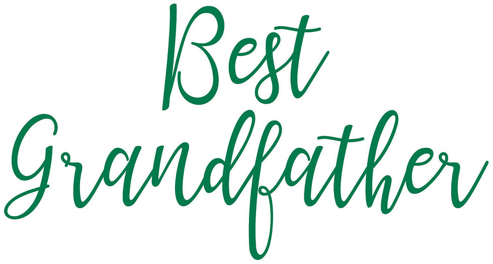 Thumbnail: Best Grandfather, Vinyl Glass Sticker