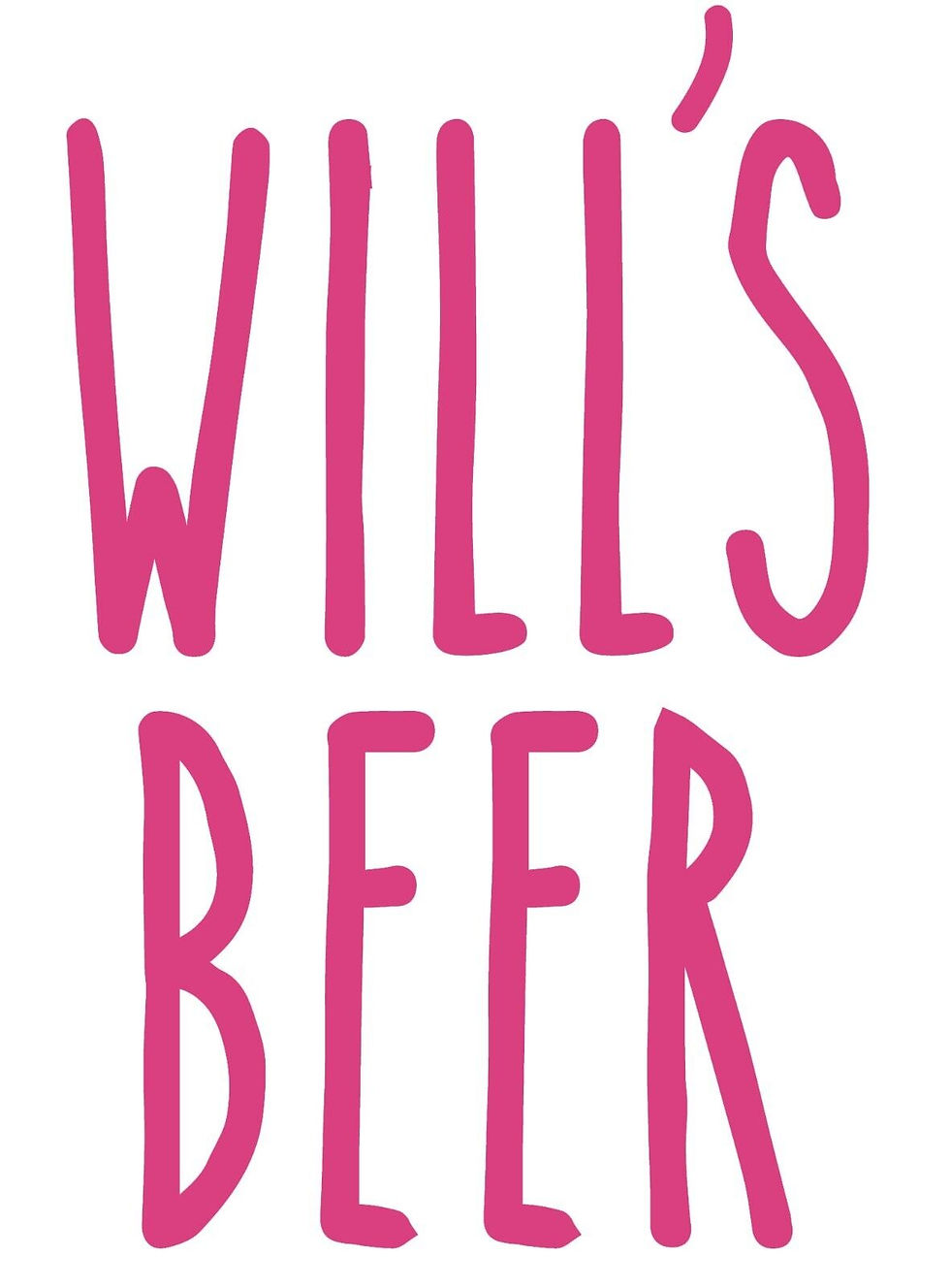 Thumbnail: Personalised Name, Beer Transfer Sticker Label for Pint Glasses, Bottles