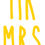 Thumbnail: Mr & Mrs - set of 2 x Glass Stickers