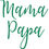 Thumbnail: Mama & Papa - set of 2 x Glass Stickers