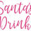 Thumbnail: Santa's Drink Vinyl Glass Sticker, Christmas Eve, Father Christmas