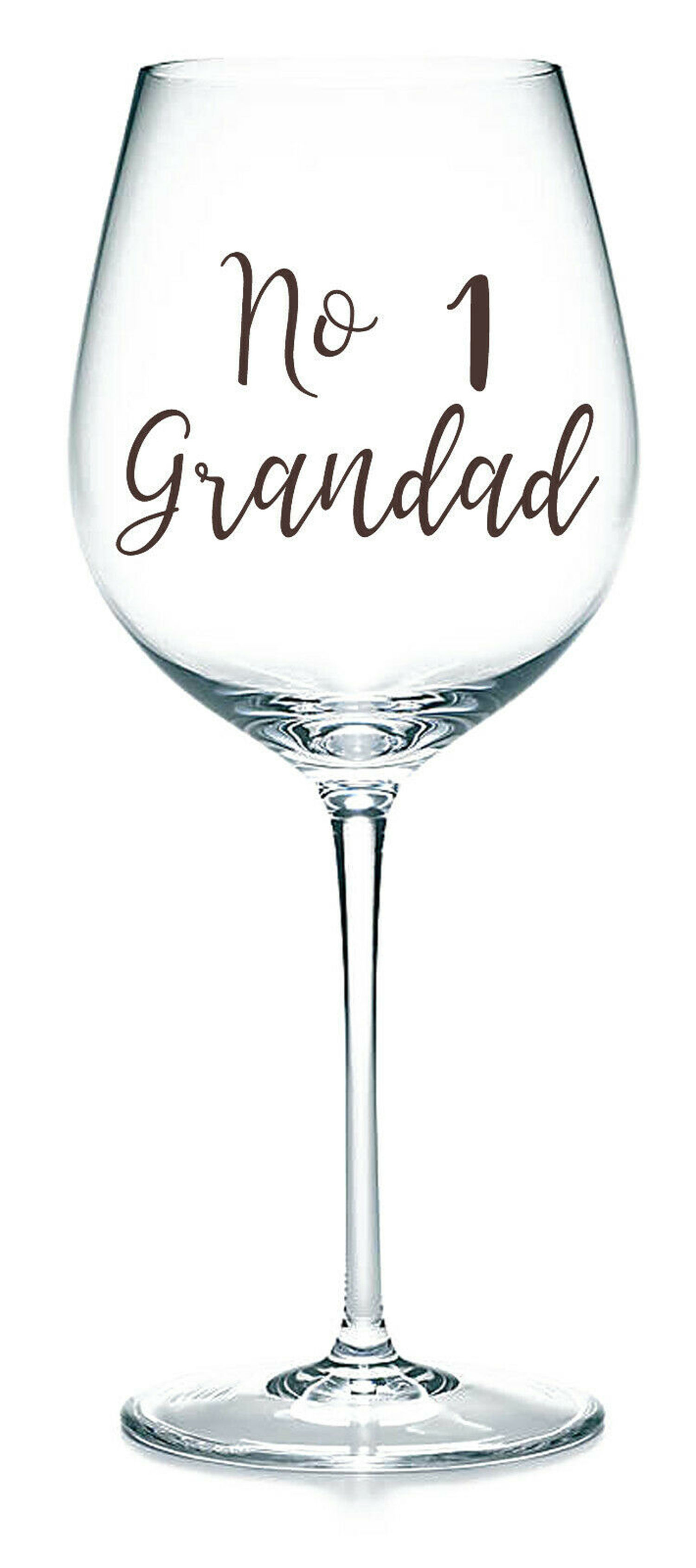No 1 Grandad, Vinyl Glass Sticker