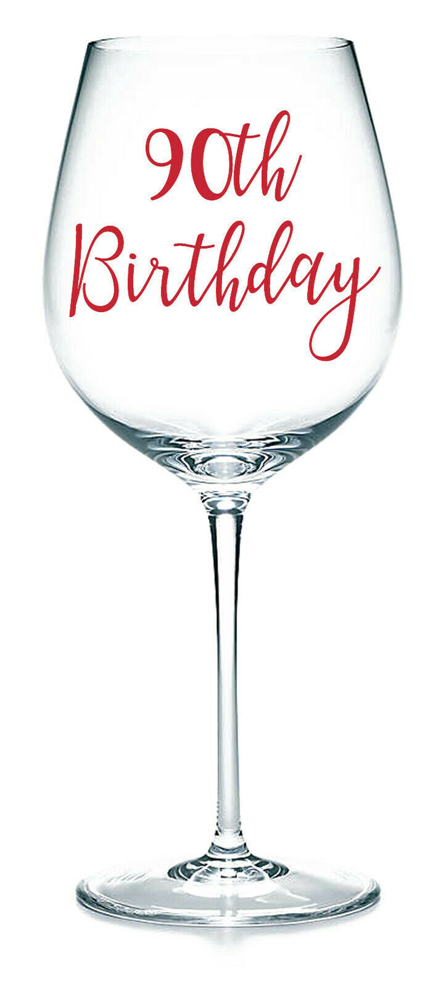 90th Birthday Vinyl Sticker