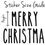 Thumbnail: Merry Christmas Vinyl Glass Sticker