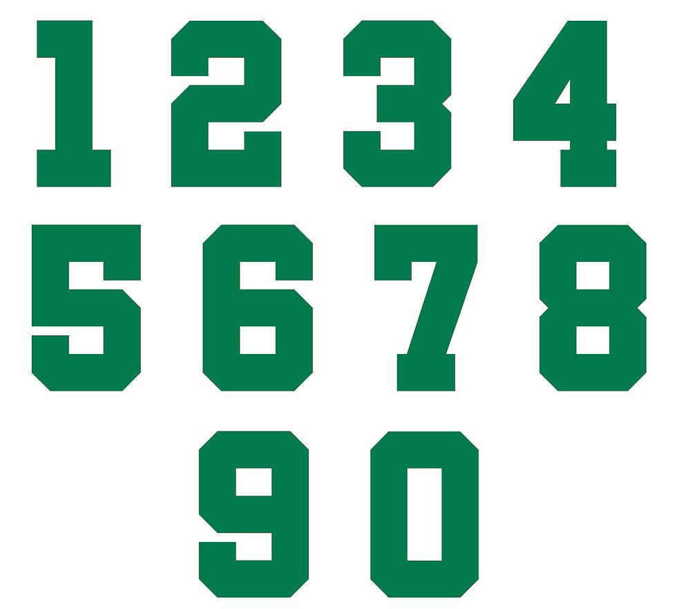 Thumbnail: Vinyl Number Decal Sticker - 1 x Number supplied per order, 0-9