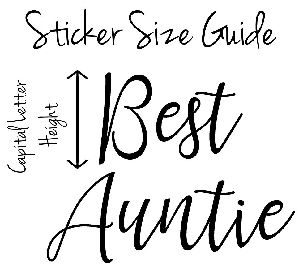 Thumbnail: Best Auntie, Vinyl Glass Sticker