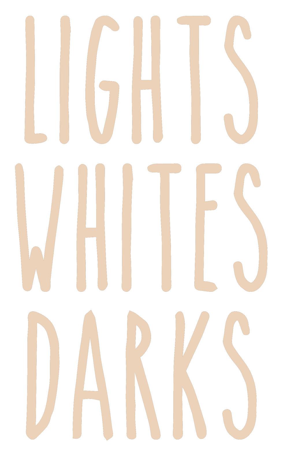 Thumbnail: Lights, Whites, Darks - set of 3 x Stickers for Storage, Laundry Organisation