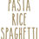 Thumbnail: Pasta, Rice, Spaghetti - set of 3 x Stickers for Food Storage/Containers