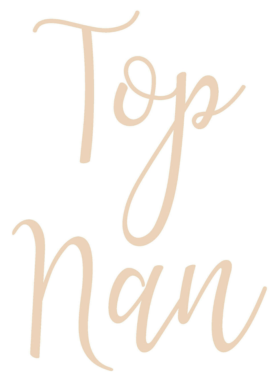 Thumbnail: Top Nan, Vinyl Glass Sticker