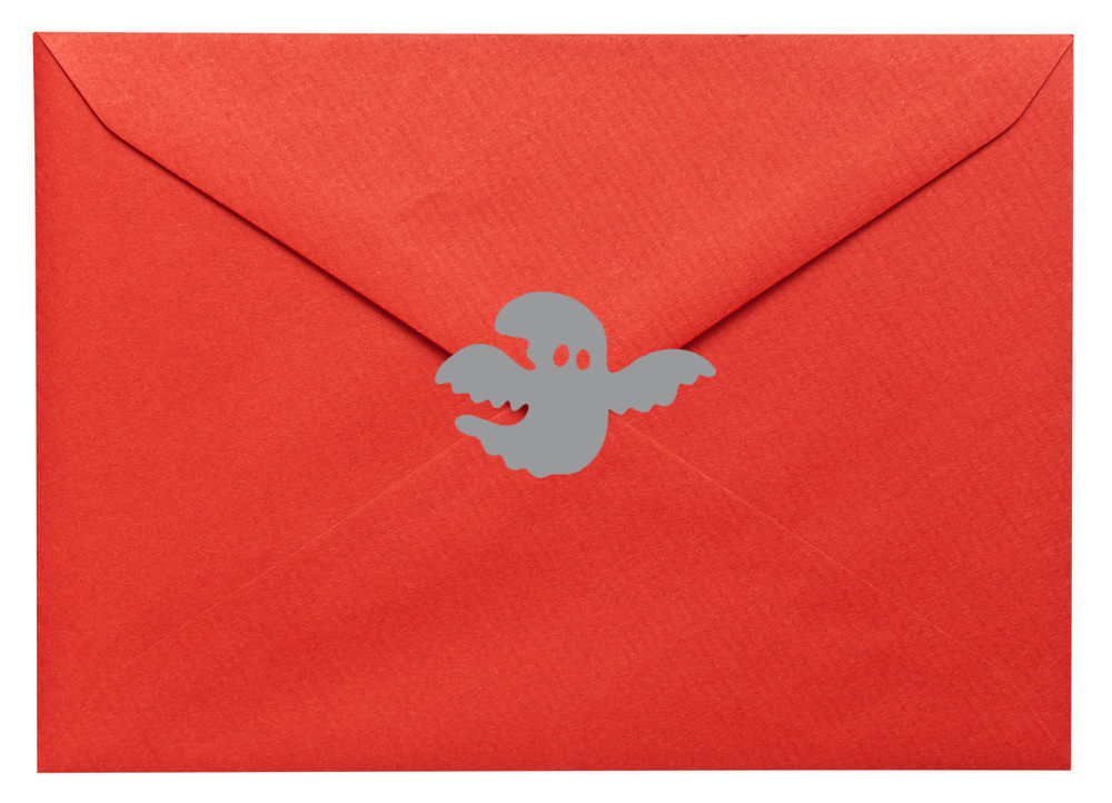 20 x Vinyl Ghost Shaped Stickers