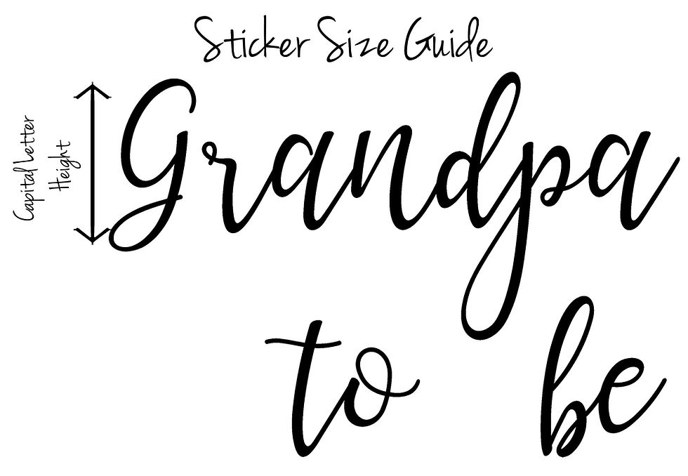 Thumbnail: Grandpa to be, Vinyl Glass Sticker