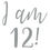Thumbnail: I am 12! Birthday Vinyl Sticker