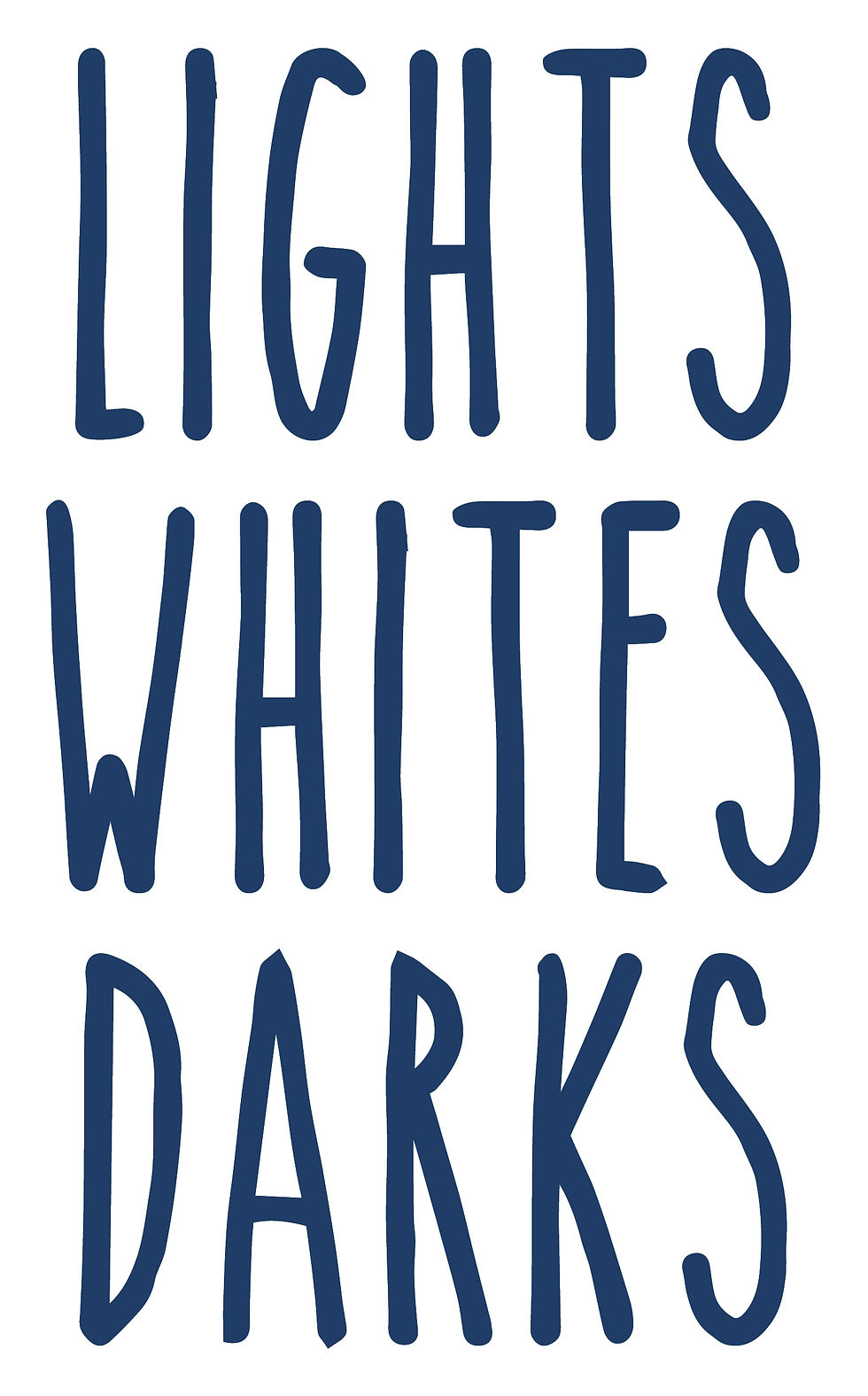 Thumbnail: Lights, Whites, Darks - set of 3 x Stickers for Storage, Laundry Organisation
