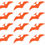 Thumbnail: 20 x Vinyl Pterodactyl, Dinosaur Shaped Stickers