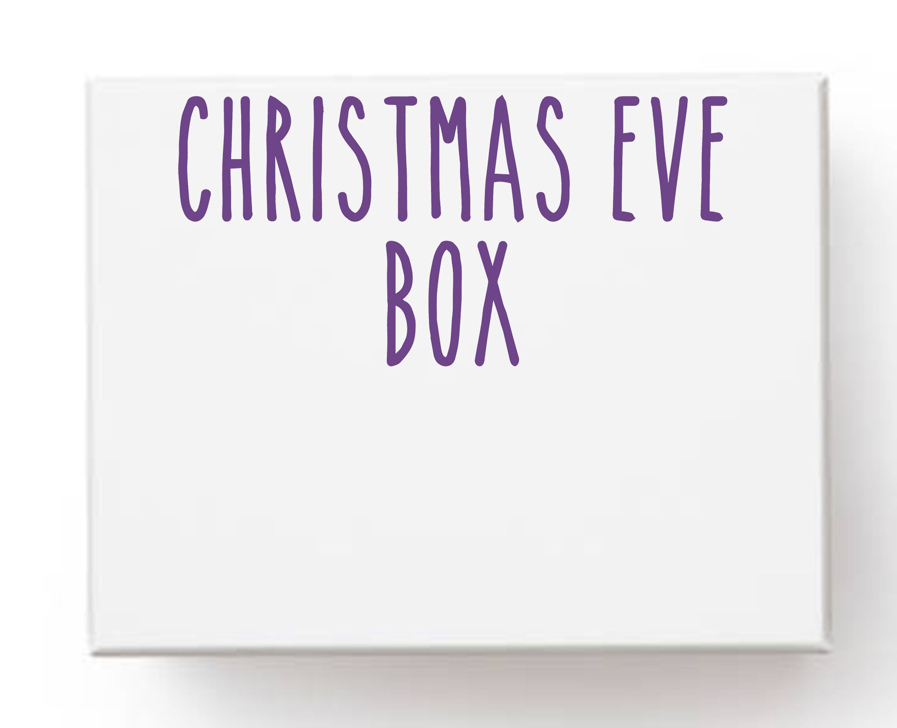 Christmas Eve Box Vinyl Transfer Label Decal Sticker
