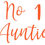 Thumbnail: No 1 Auntie, Vinyl Glass Sticker
