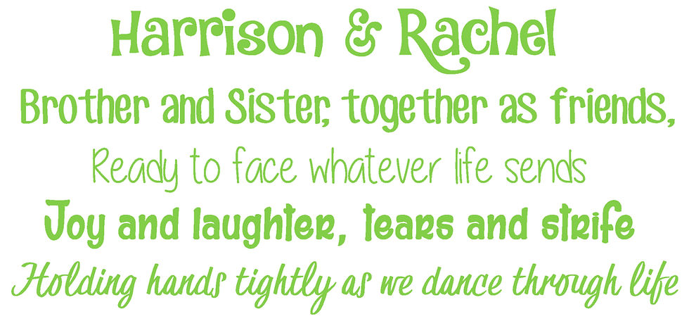 Thumbnail: Personalised Brother & Sister Poem