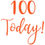 Thumbnail: 100 Today! Birthday Vinyl Sticker