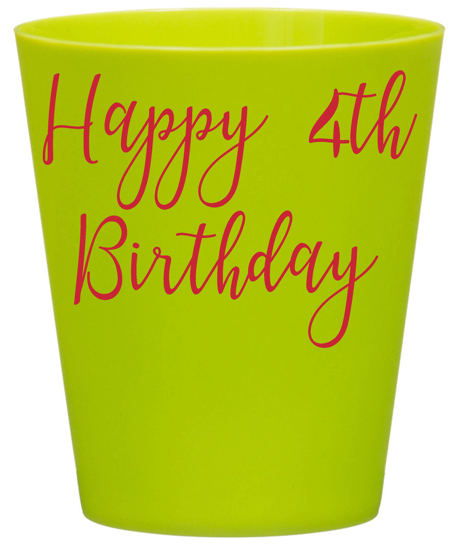 Happy 4th Birthday Vinyl Sticker