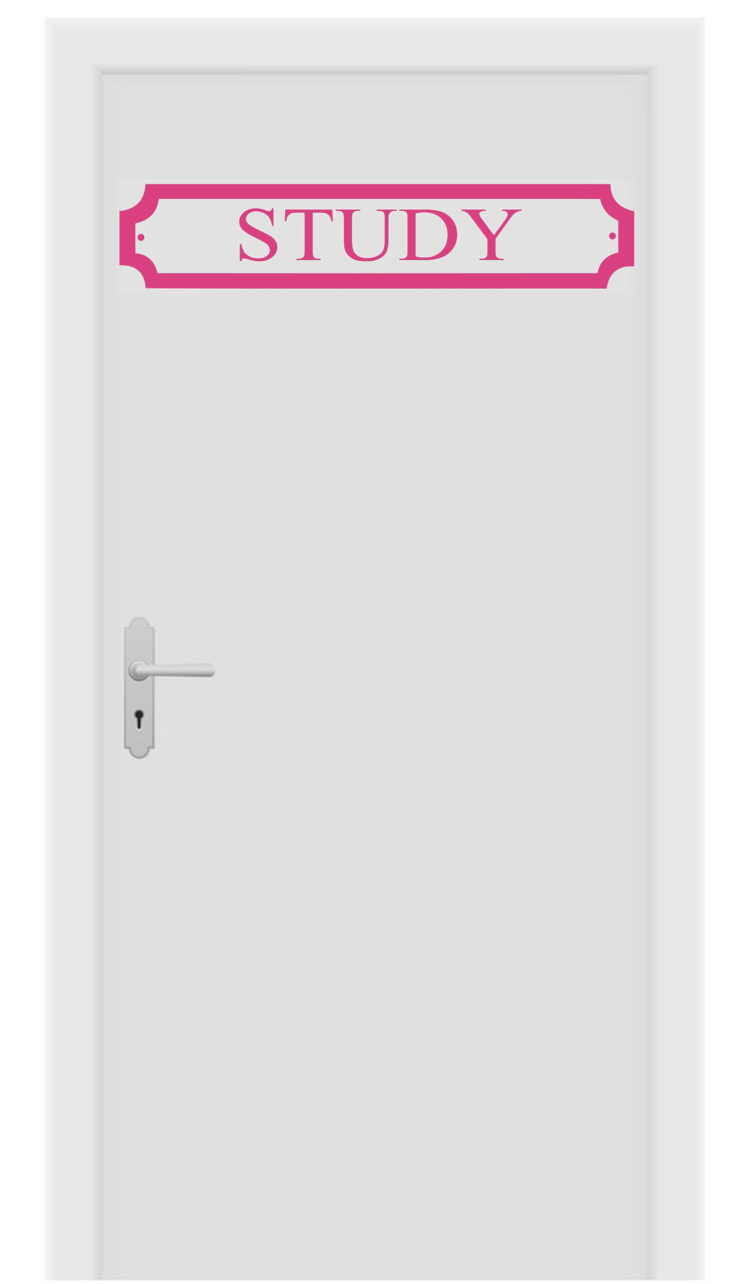 Study - Vinyl Sticker, Decal, Door Sign