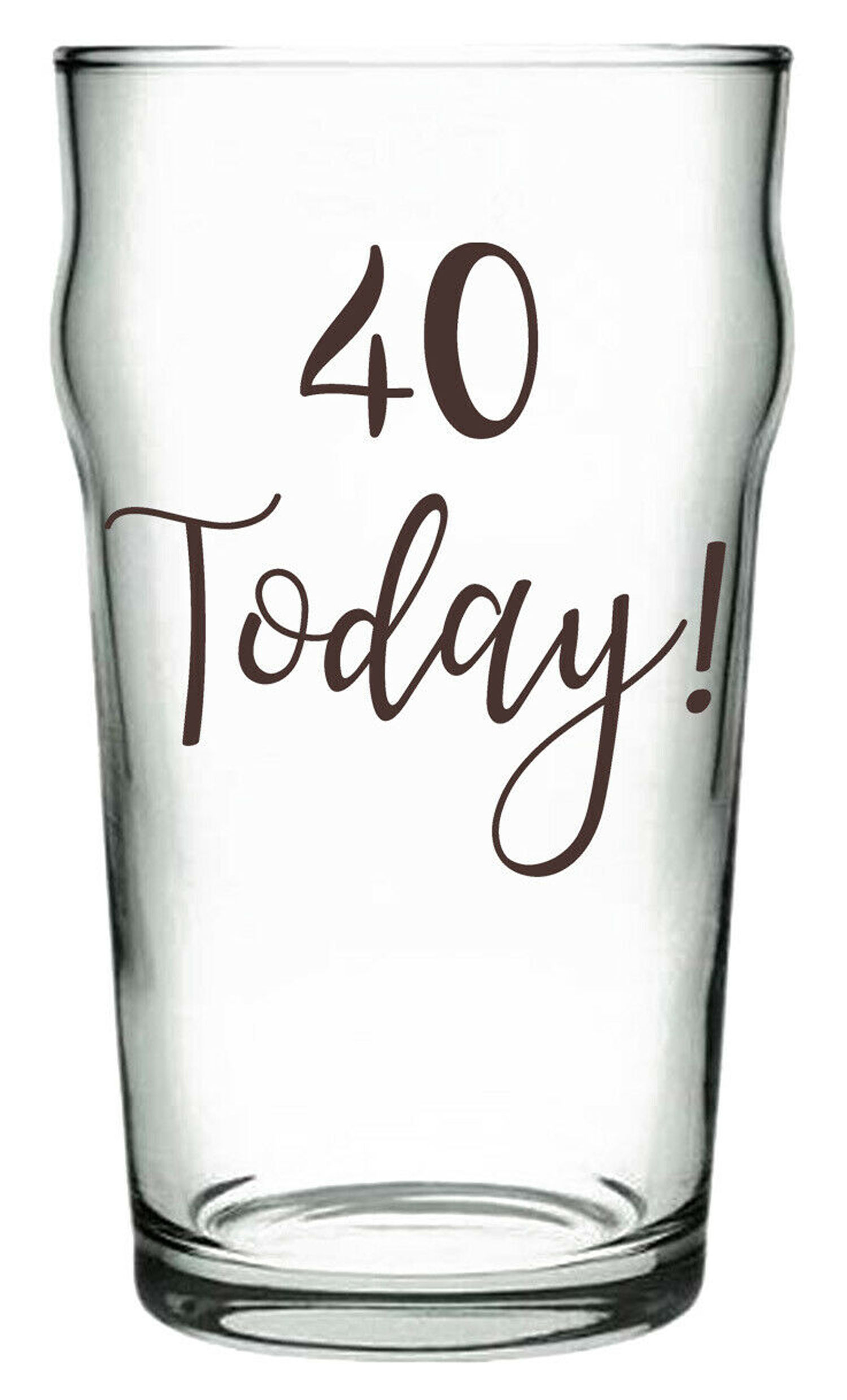 40 Today! Birthday Vinyl Sticker