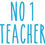 Thumbnail: No 1 Teacher, Vinyl Glass Sticker