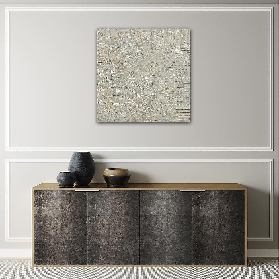 Thumbnail: Written in Stone - 33 x 33cm Framed