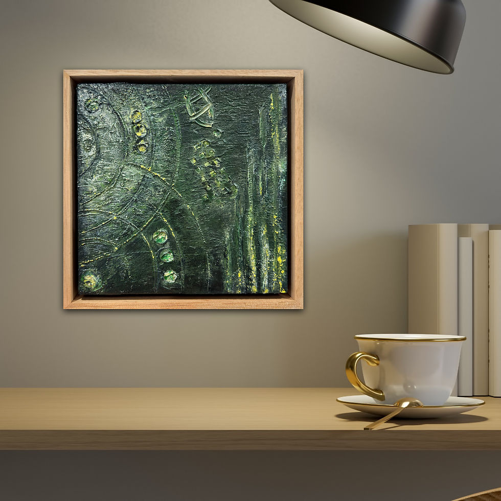 Thumbnail: Through the canopy - 23 x 23cm Framed