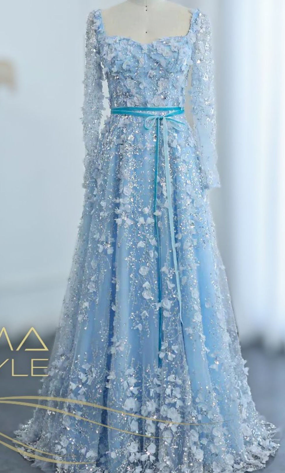 Thumbnail: 182: Blue Formal Dress (8)