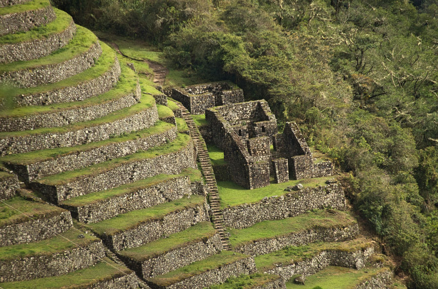 Terraces at the Inca Trail