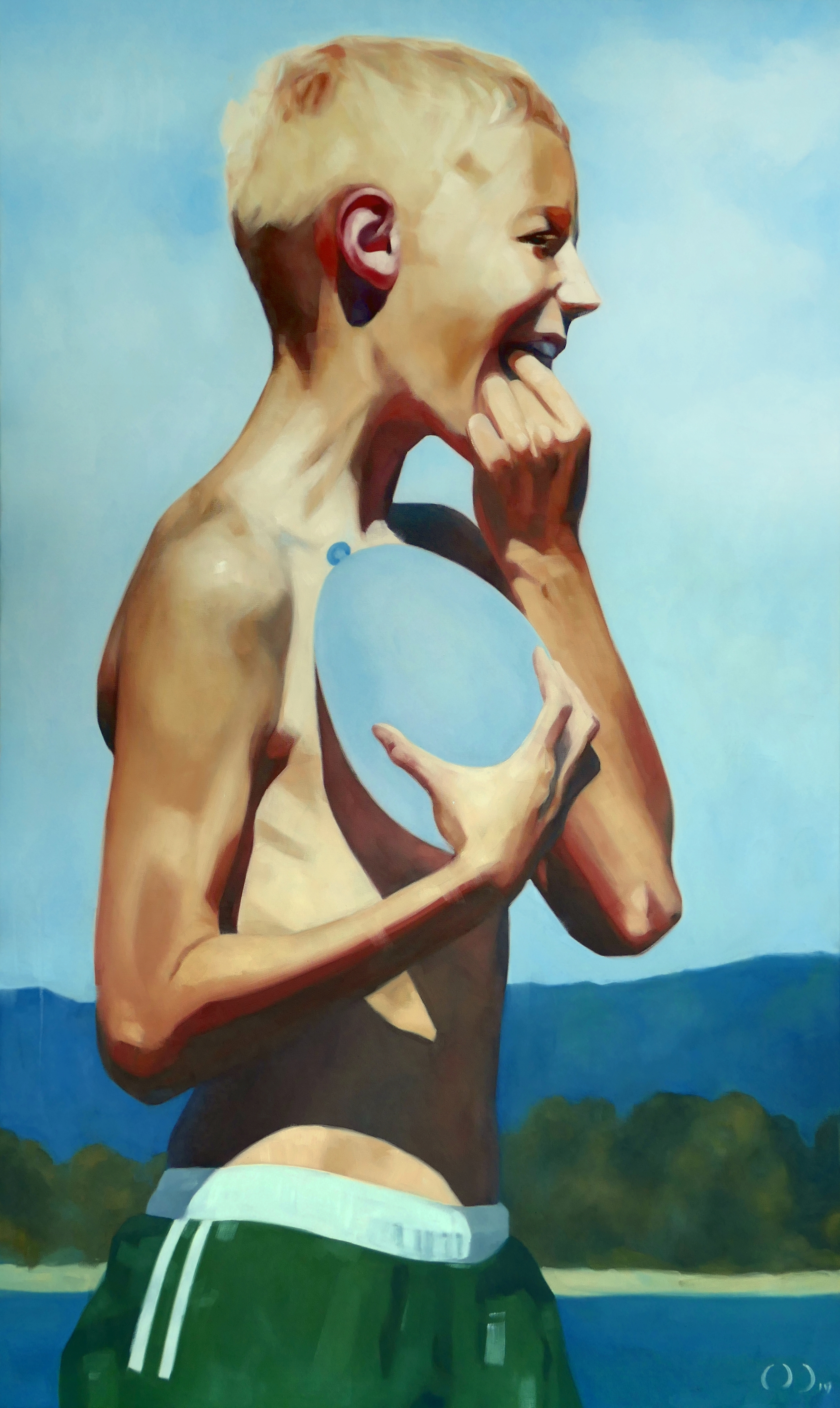 Bomb oil on canvas 150x80cm 2019
