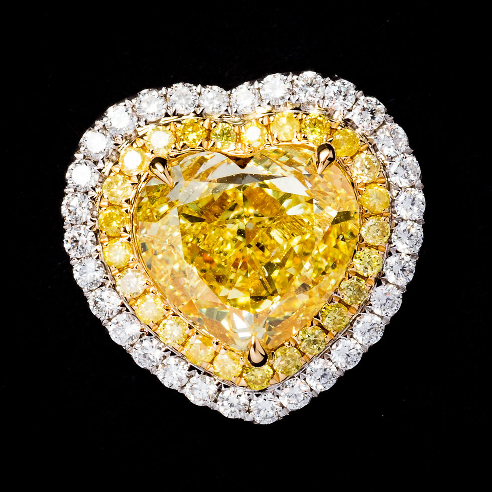 Thumbnail: Yellow Diamond Earrings