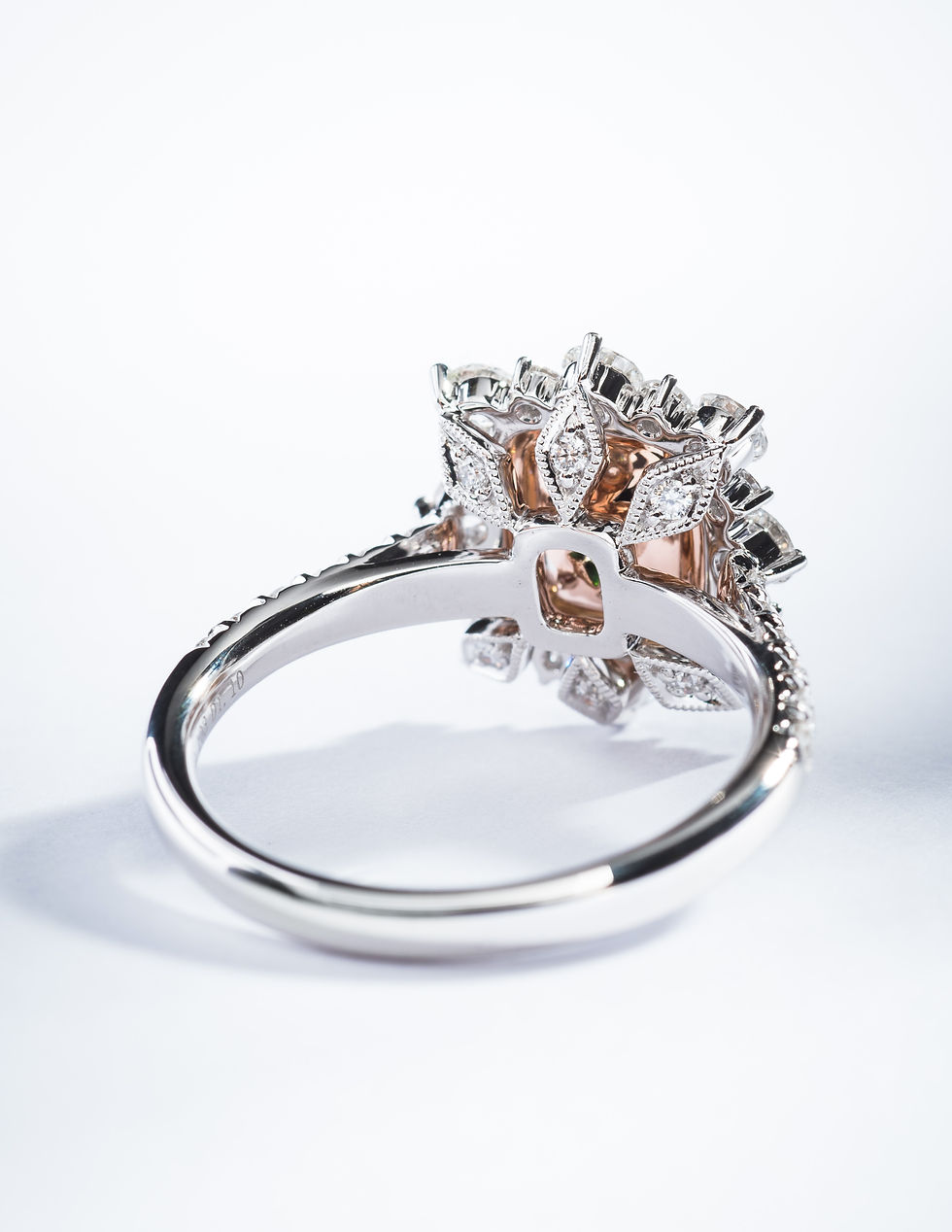 Thumbnail: Light Green Diamond Ring