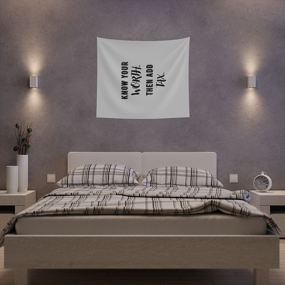 Thumbnail: Printed Wall Know Your Worth Tapestry