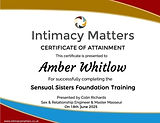 Amber Ladies massage certificate
