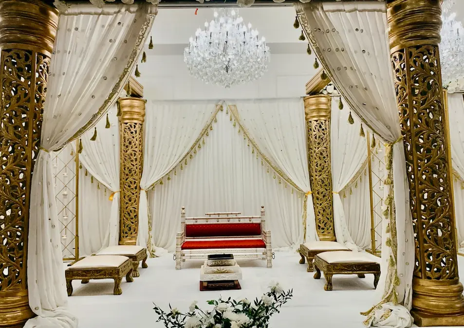 Surya 6 Pillar Mandap by Bandhan Events Melbourne 