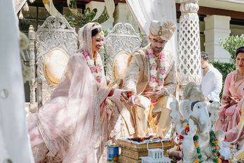 Discover the elegance of our Haveli Mandap by Bandhan Events, a stunning 4-pillar structure perfect for traditional weddings. Fully customizable with luxurious florals, it creates a breathtaking centerpiece tailored to your vision. Designed to reflect timeless charm and cultural significance, the Haveli Mandap can be adorned with your choice of flowers, colors, and fabrics to suit your theme. Ideal for Melbourne weddings, this mandap blends tradition with bespoke artistry, ensuring a memorable setting for your special day. Let us help bring your dream wedding to life with our beautifully crafted, customizable Haveli Mandap.