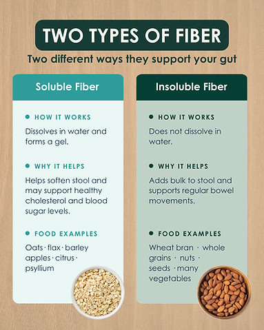 Two types of fiber comparison chart