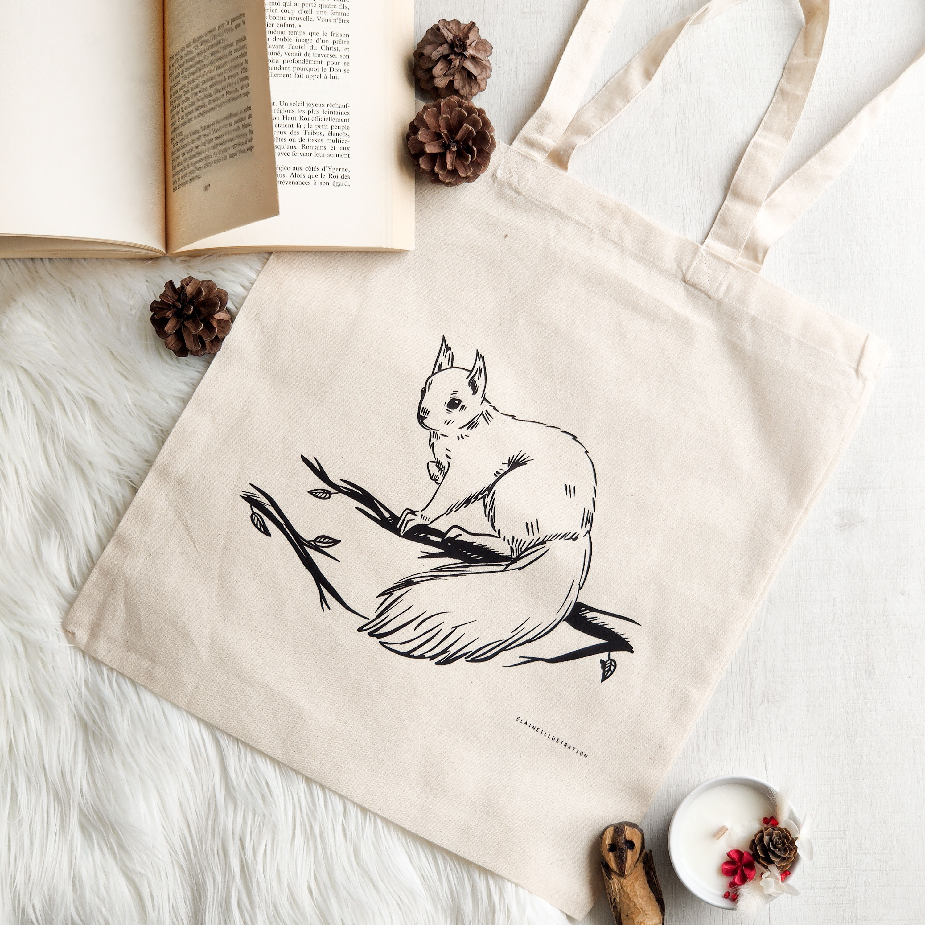 Tote bag Ecureuil
