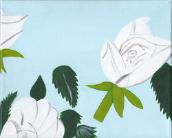 Alex Katz- White Roses