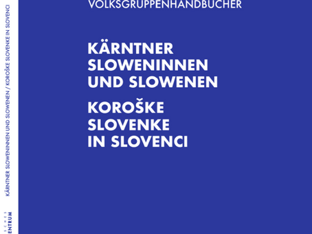 NOVO: Austrijski priručnik o etnički skupina, svezak 1 - Koruške Slovenke i Slovenci na njemačkom - ažurirano objavljeno