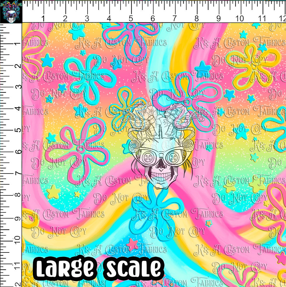 Thumbnail: Spooky Sponge Rainbow Florals