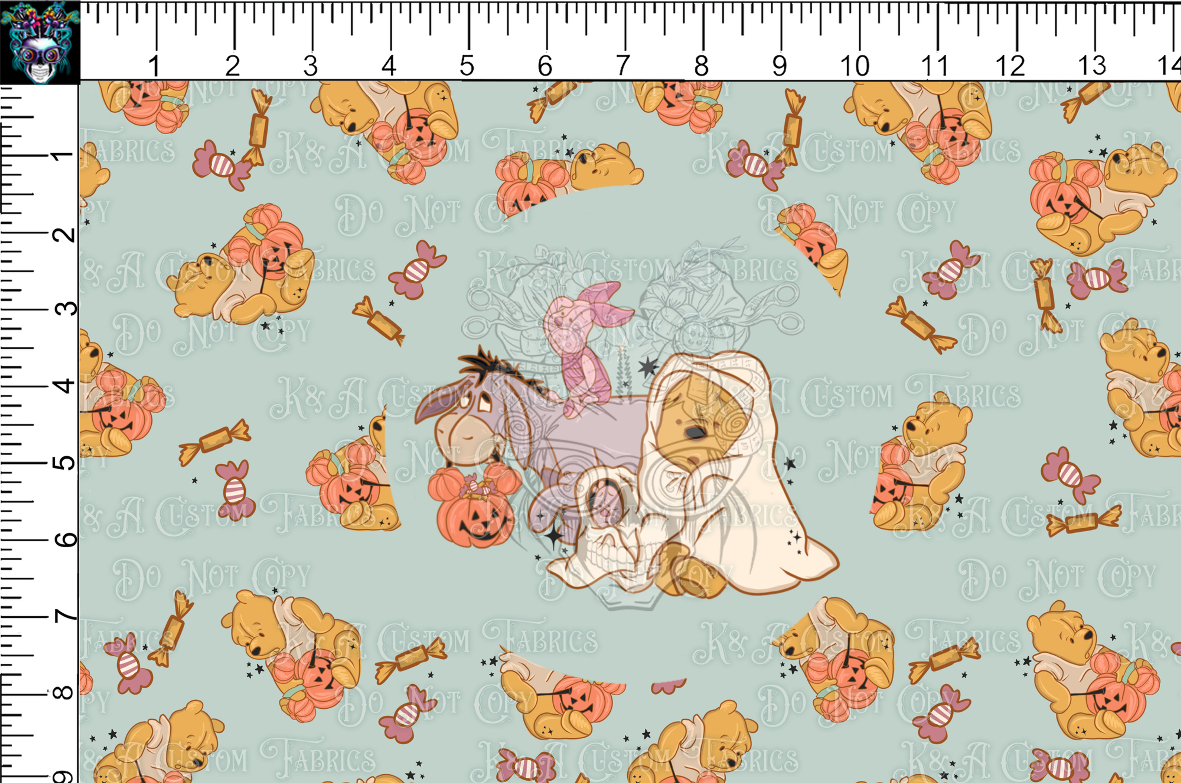 100 Acre Halloween Blue Tumbler
