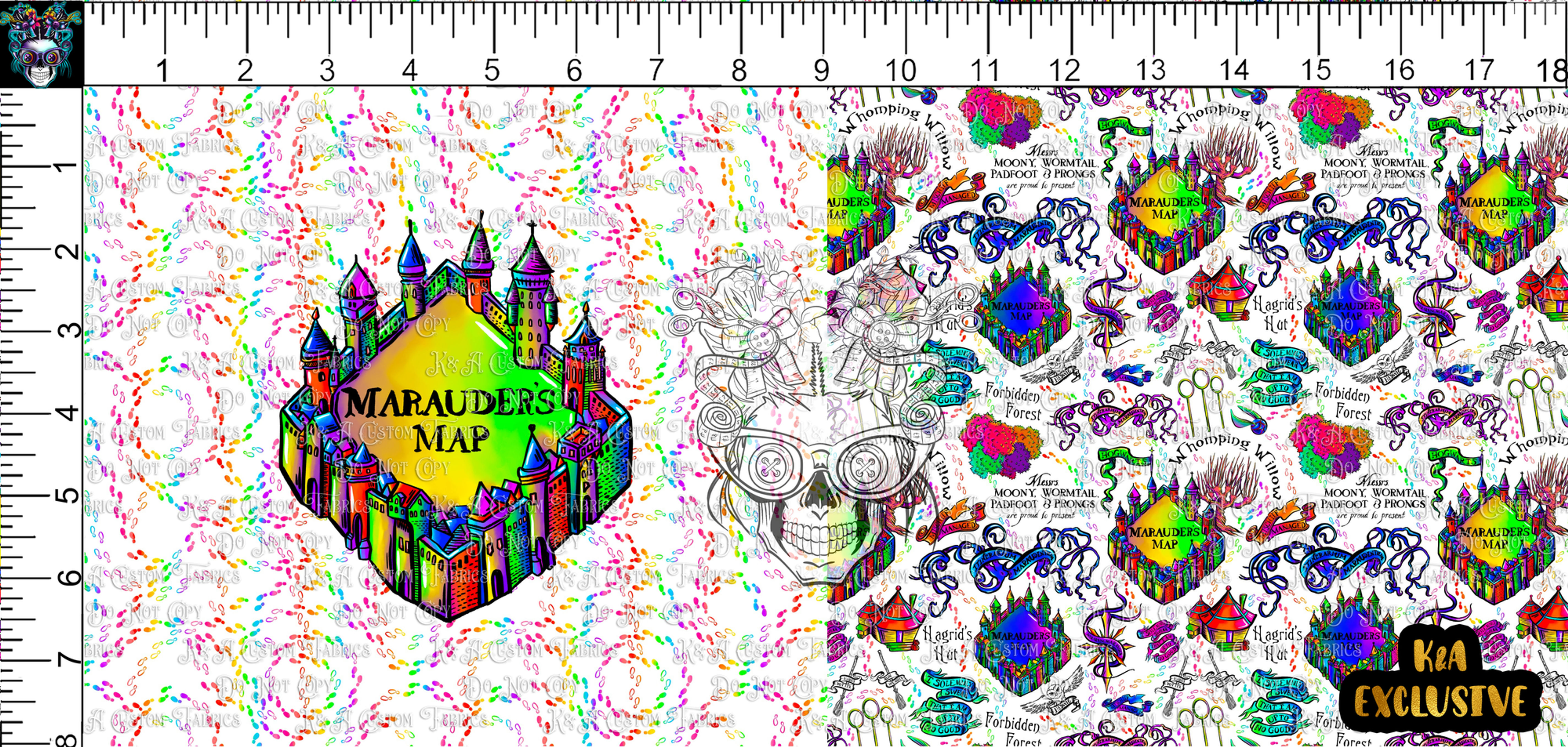 HP Map Rainbow White DP