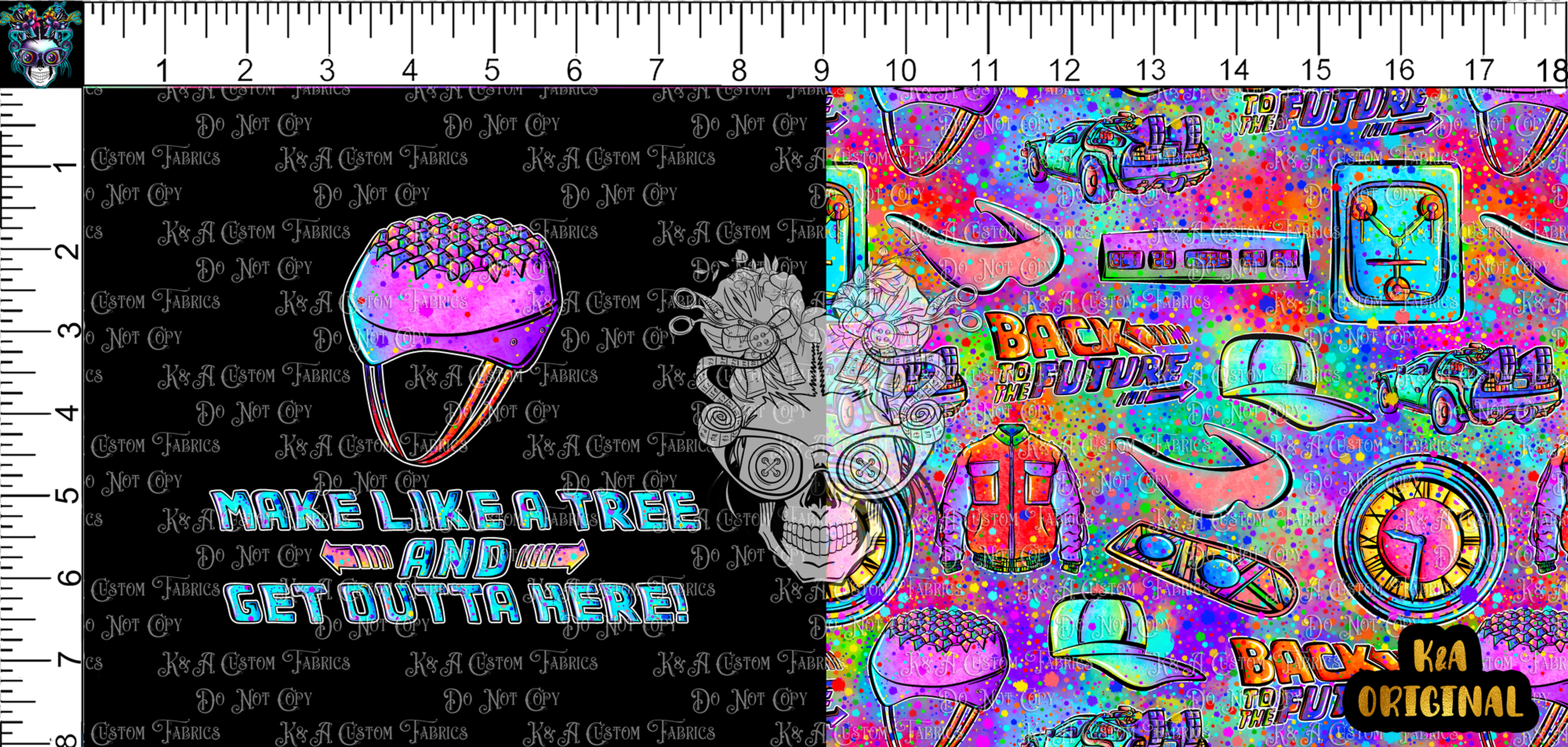 BTTF Splatter black-Outta Here DP